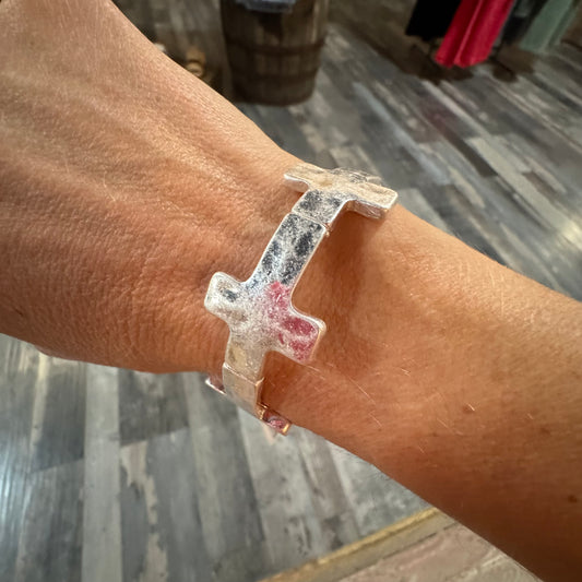 Cross Elastic Bracelet