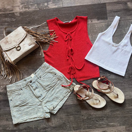 Star Faded Stripe Short