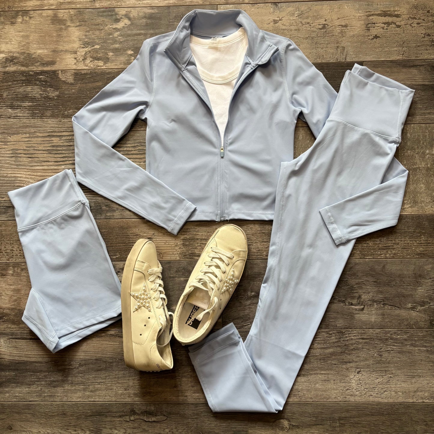 Lisa Blue Curved Legging