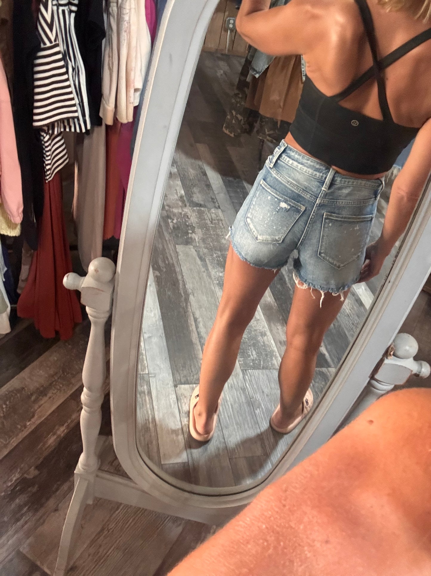 Spattered Bleach Short