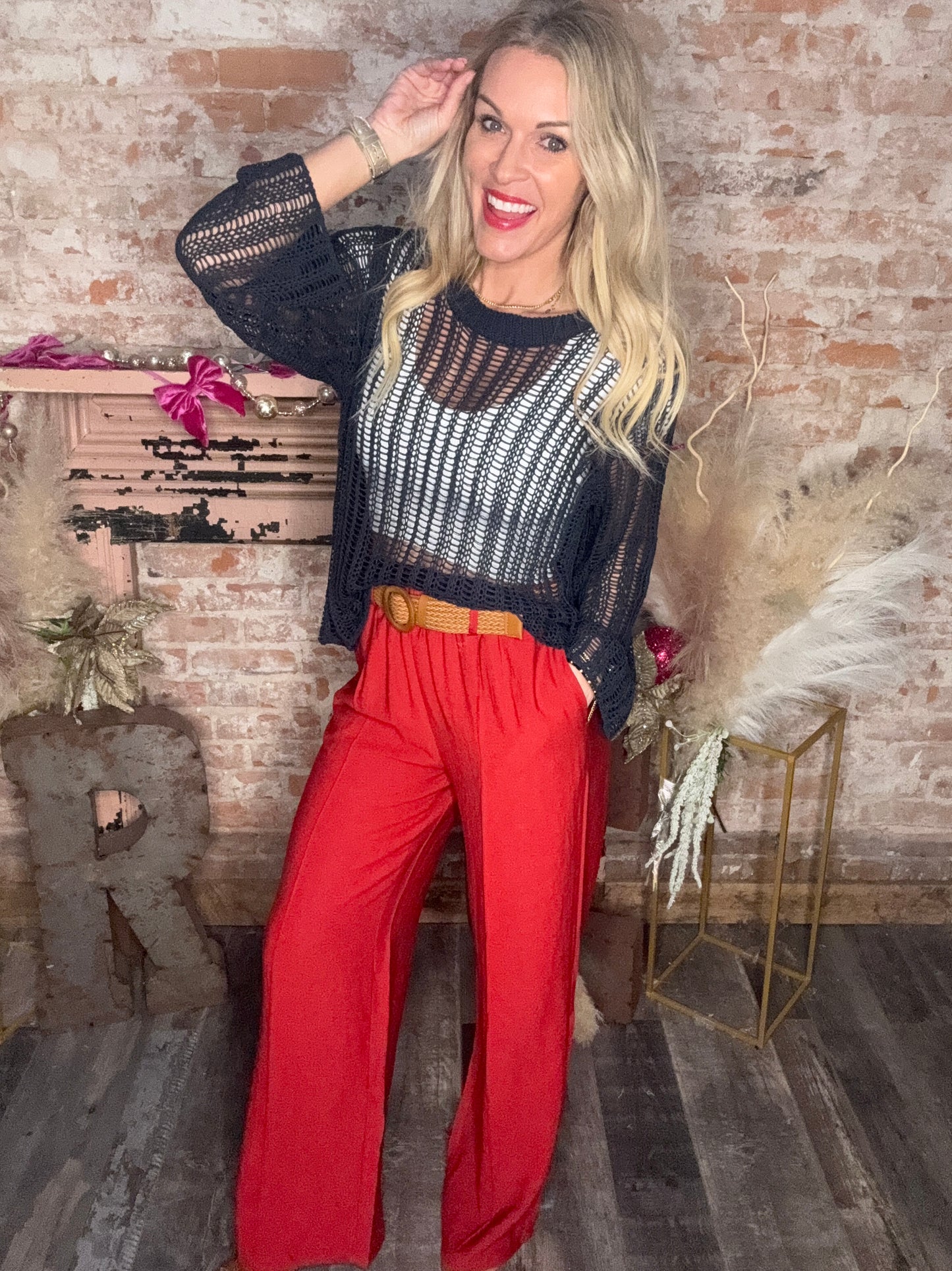 Spring Pleated Pants