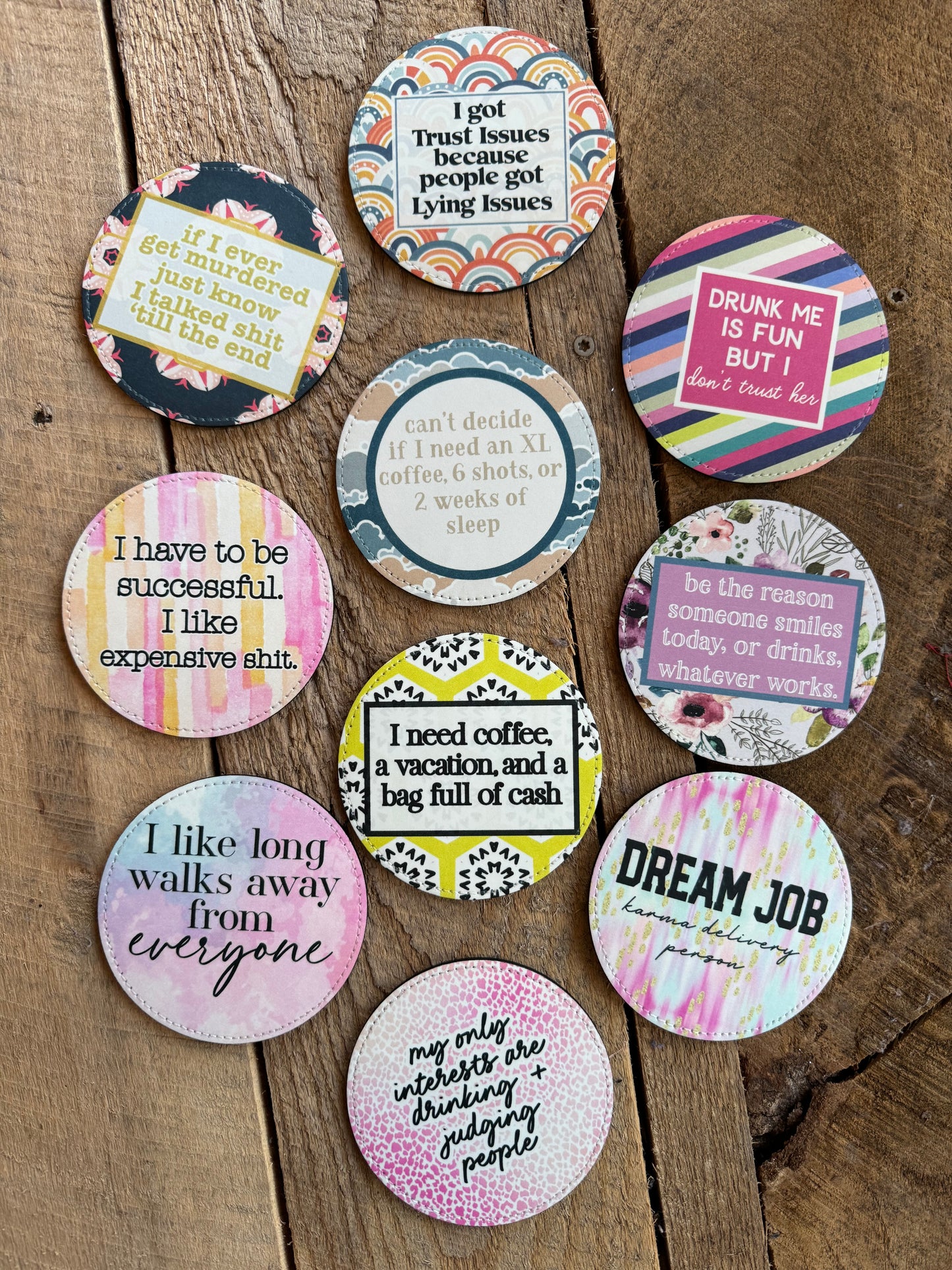 Faux Leather Coaster