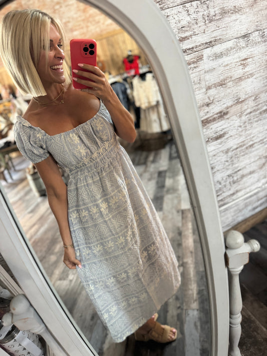 Embroidery Detail Maxi