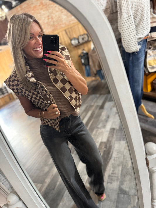 Check Her Puffer Vest