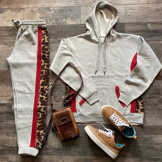 Heather Grey Leapo Hoodie