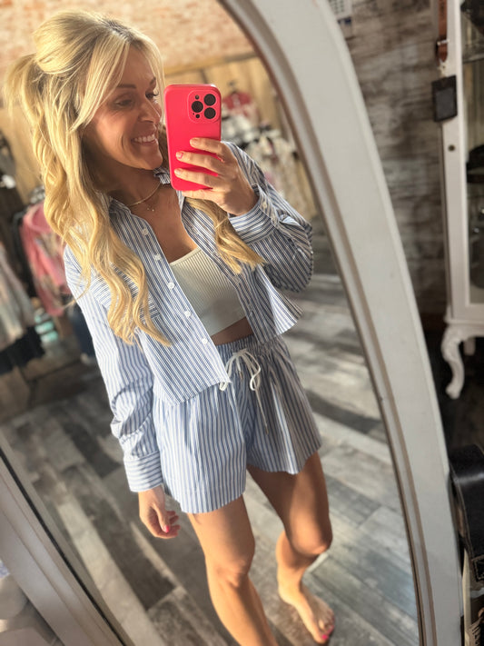 Jana Navy Day Vibe Top