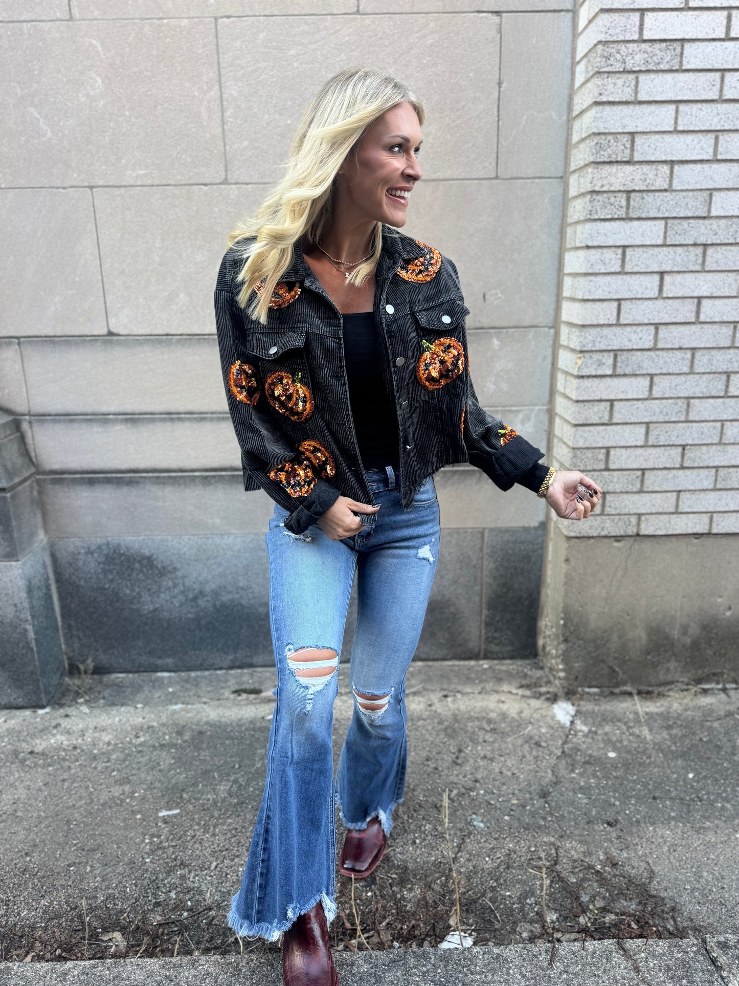 Pumpkin Distress jacket