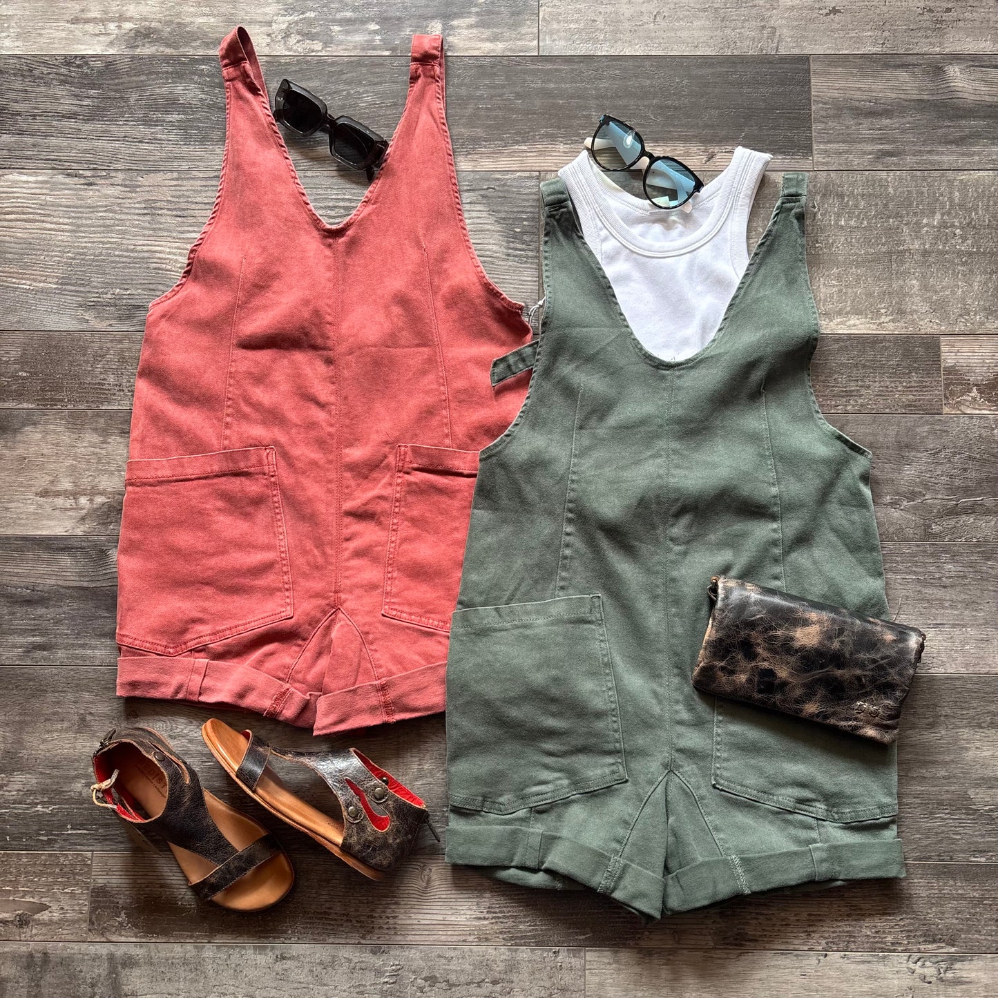 Denim Lose Fit Bib