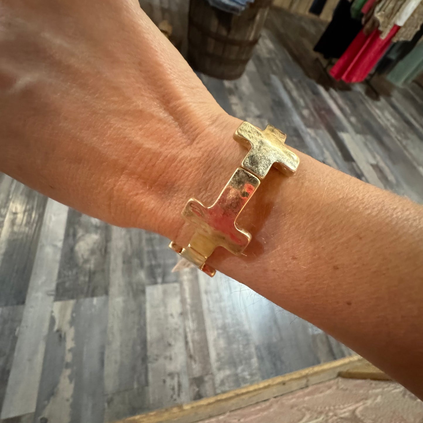 Cross Elastic Bracelet