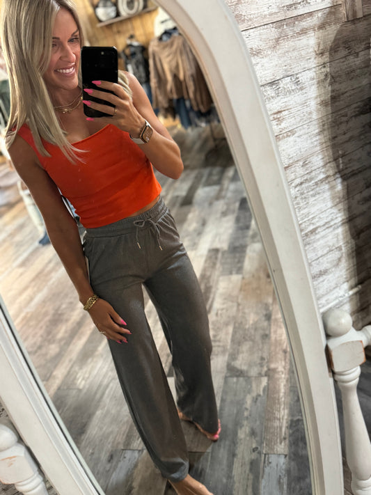 Evie Ribbed Wide Leg