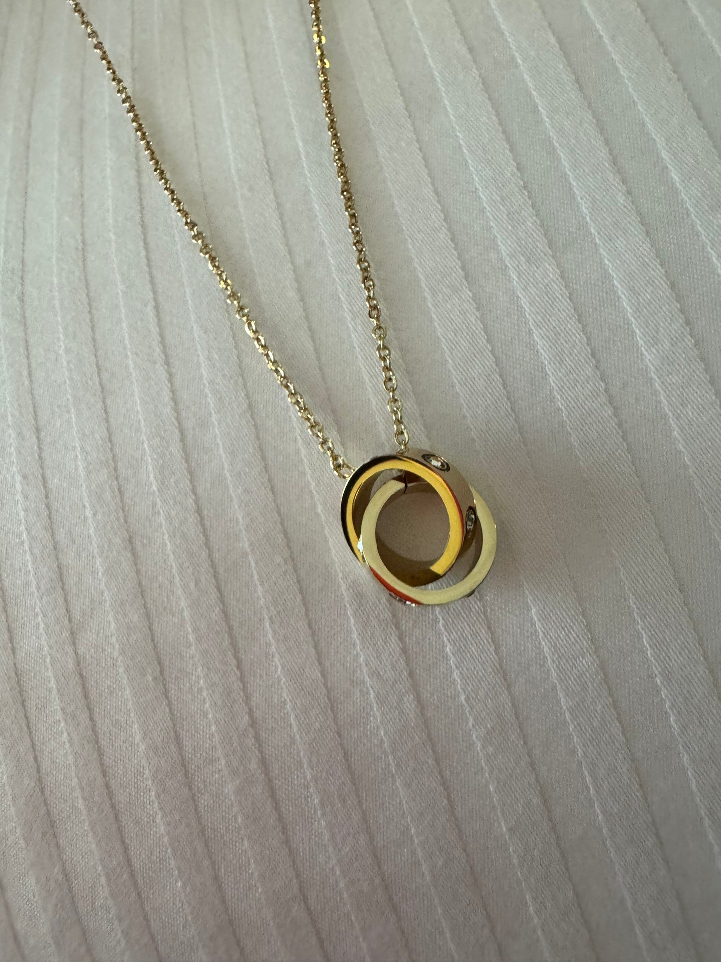 Double Circle Necklace