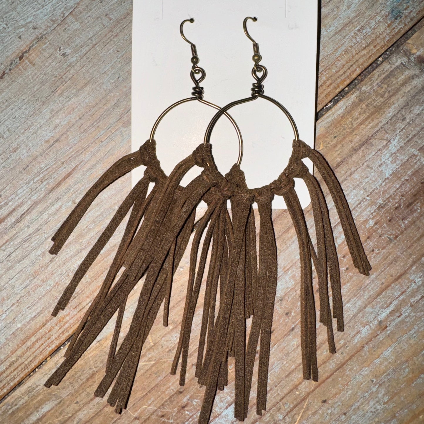 Brown Fringe Earring