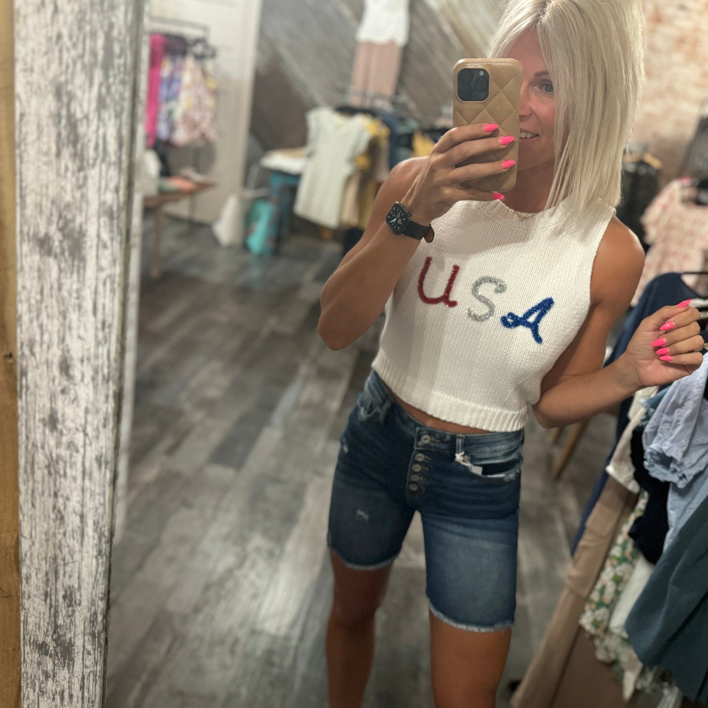 Hazel Button Fly Shorts