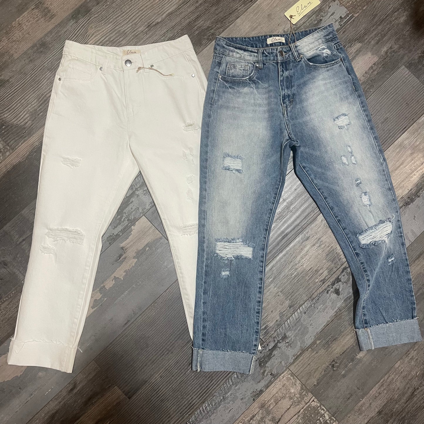 Elan Mom Distress Jean