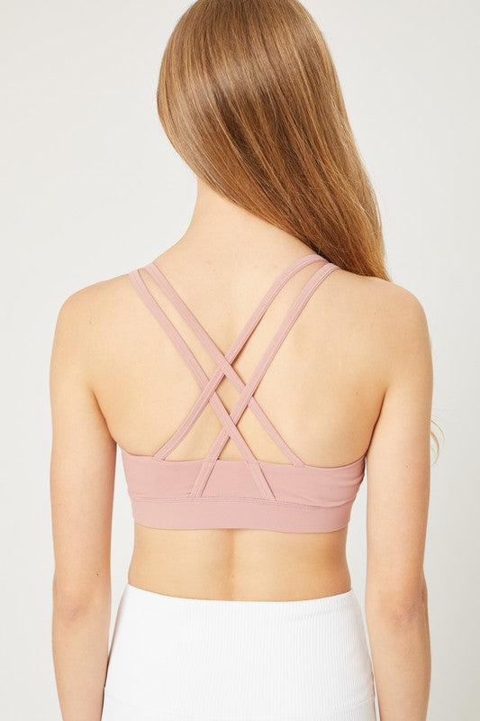 Criss Cross Back Sports Bra