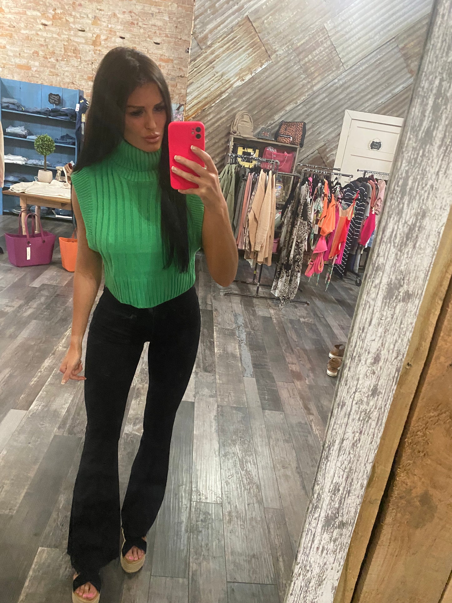 Sassy Sleeveless Sweater