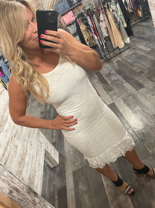 Lacey Ruffle Dress