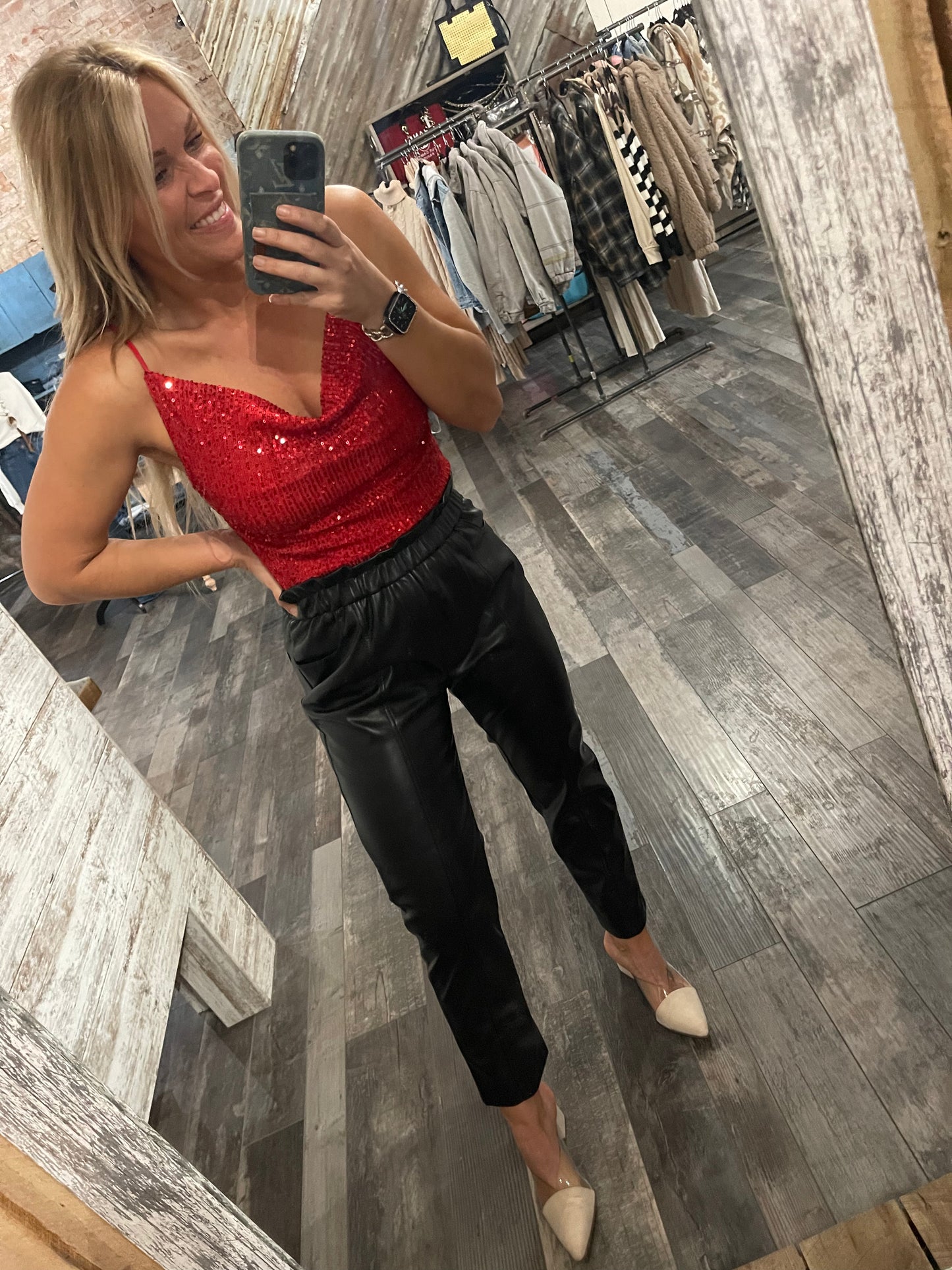 Elle Faux Leather Pants