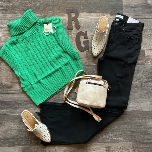 Sassy Sleeveless Sweater