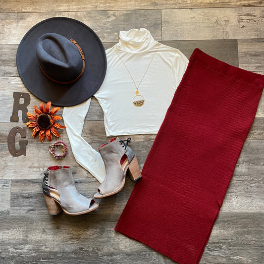 Too good for you maxi skirt