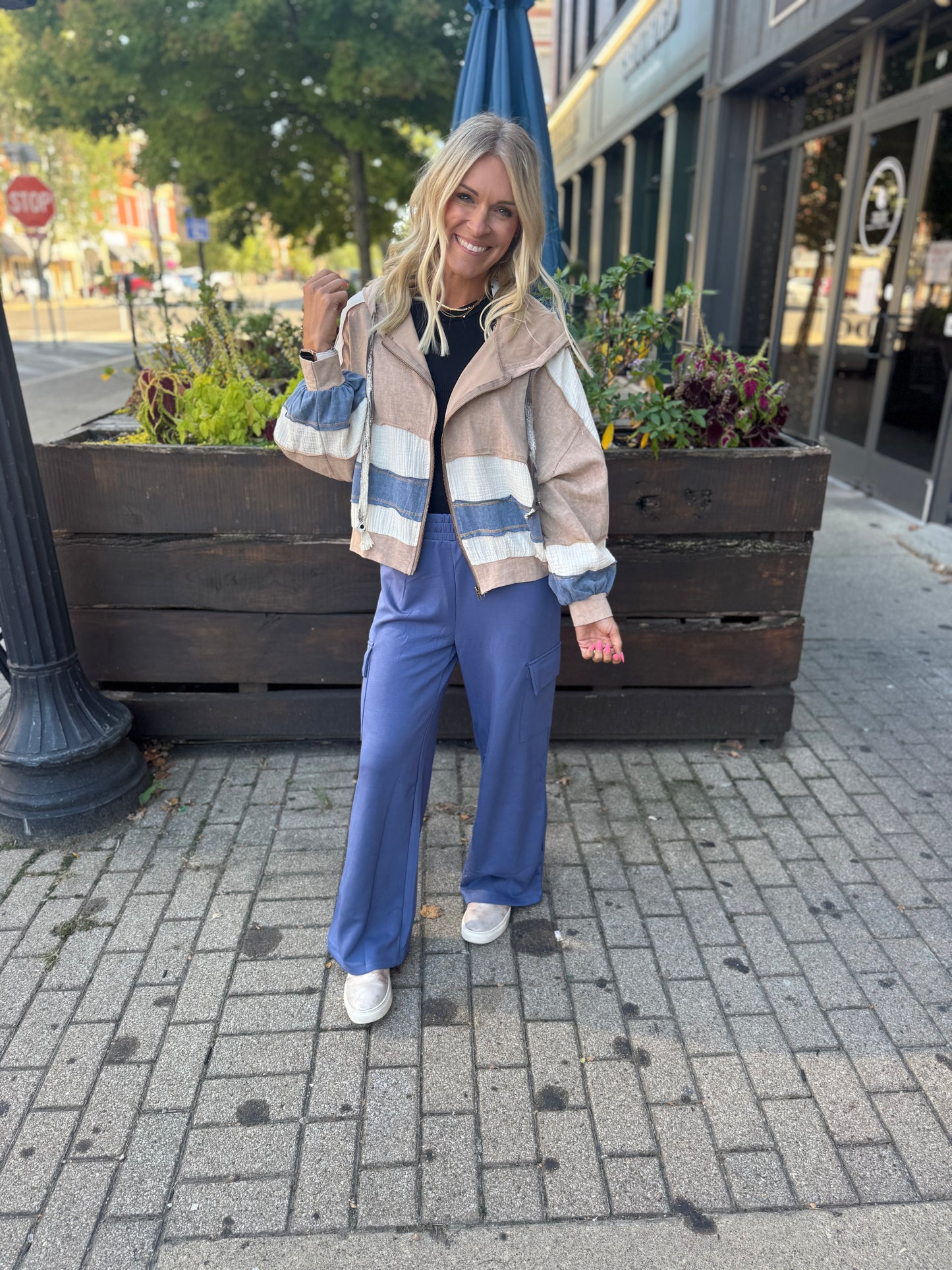 Latte Denim Shacket