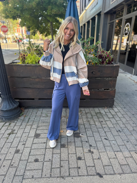 Latte Denim Shacket