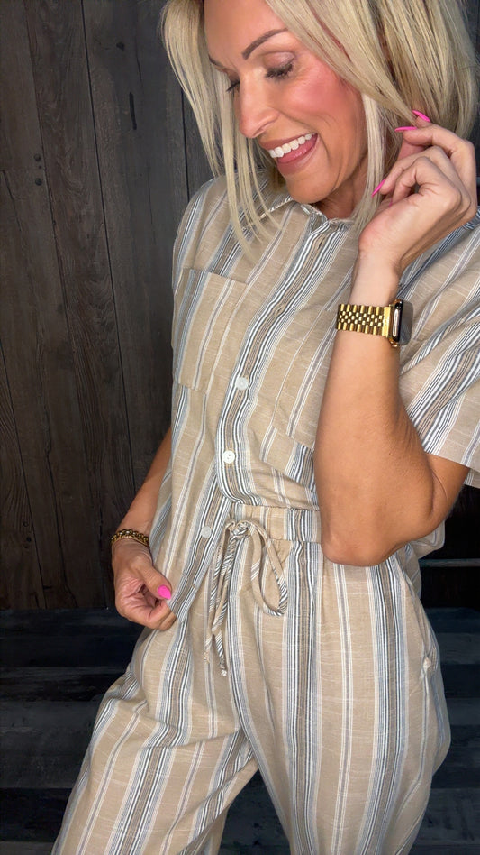 Linen Stripe Set