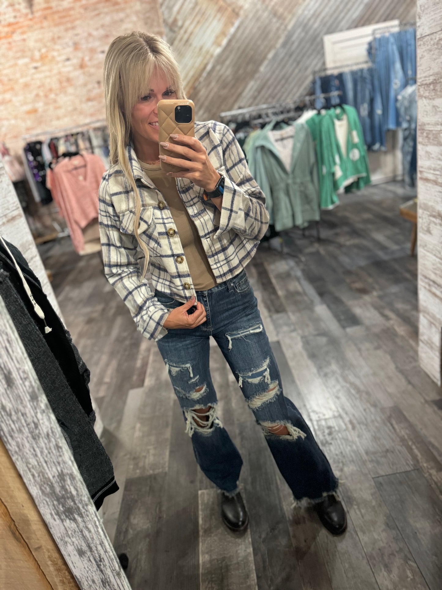 Addy's Crop Flannel