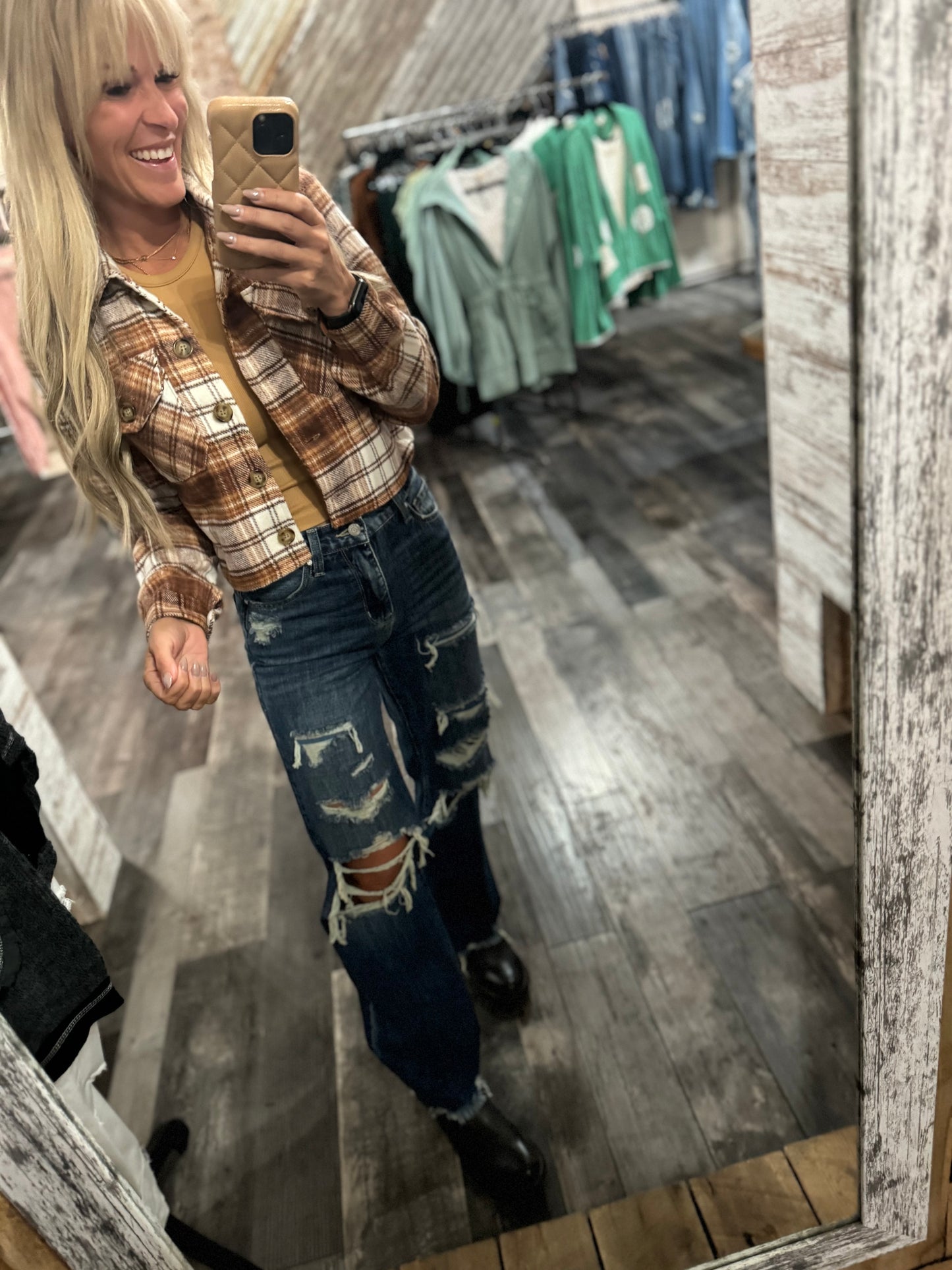 Addy's Crop Flannel