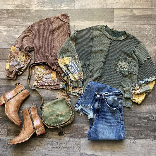 Flower Patched Color Block