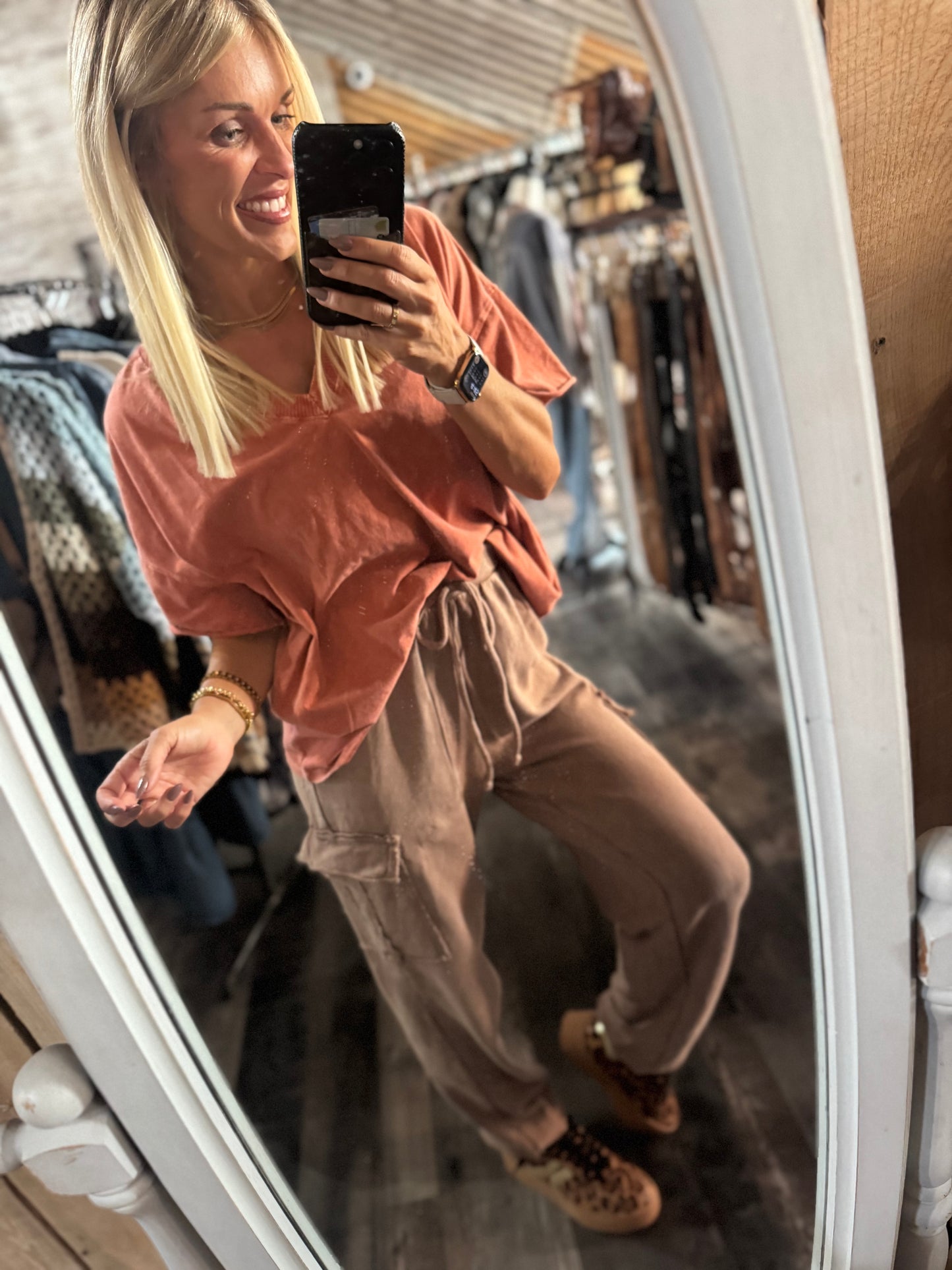 Brunt Out Basic V-Neck