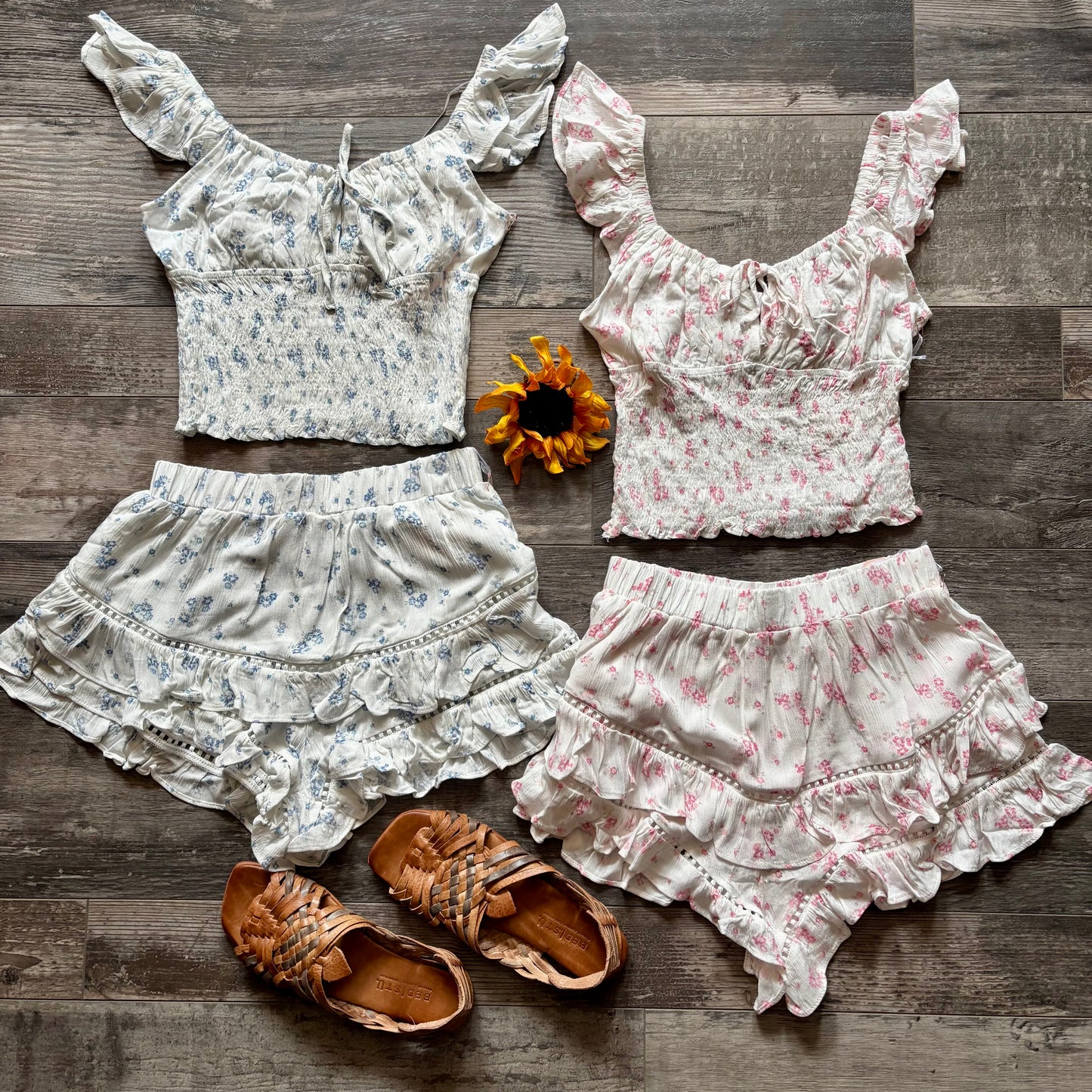 Floral Tiered Skort