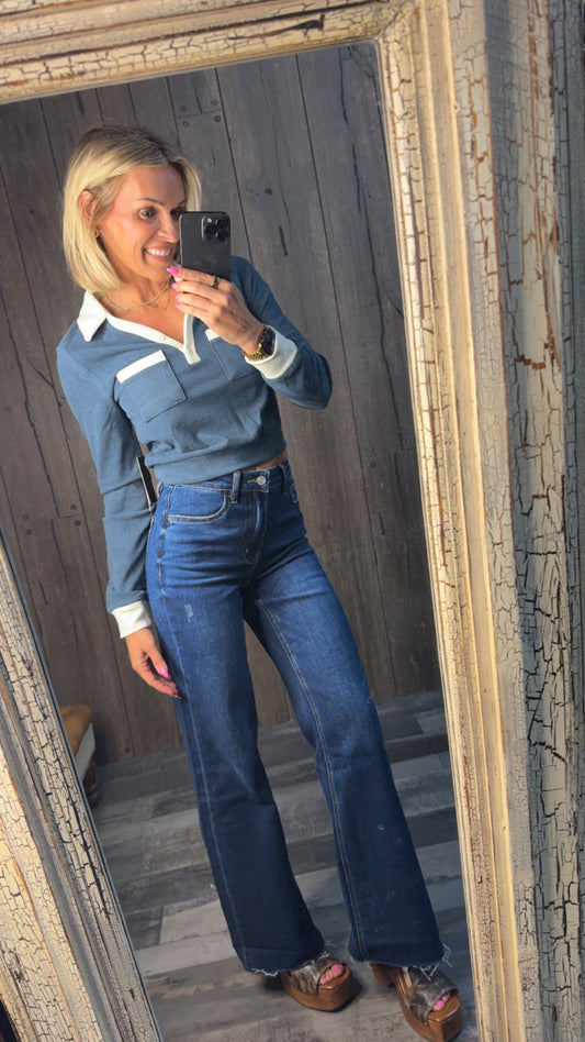 Collared Girl Top