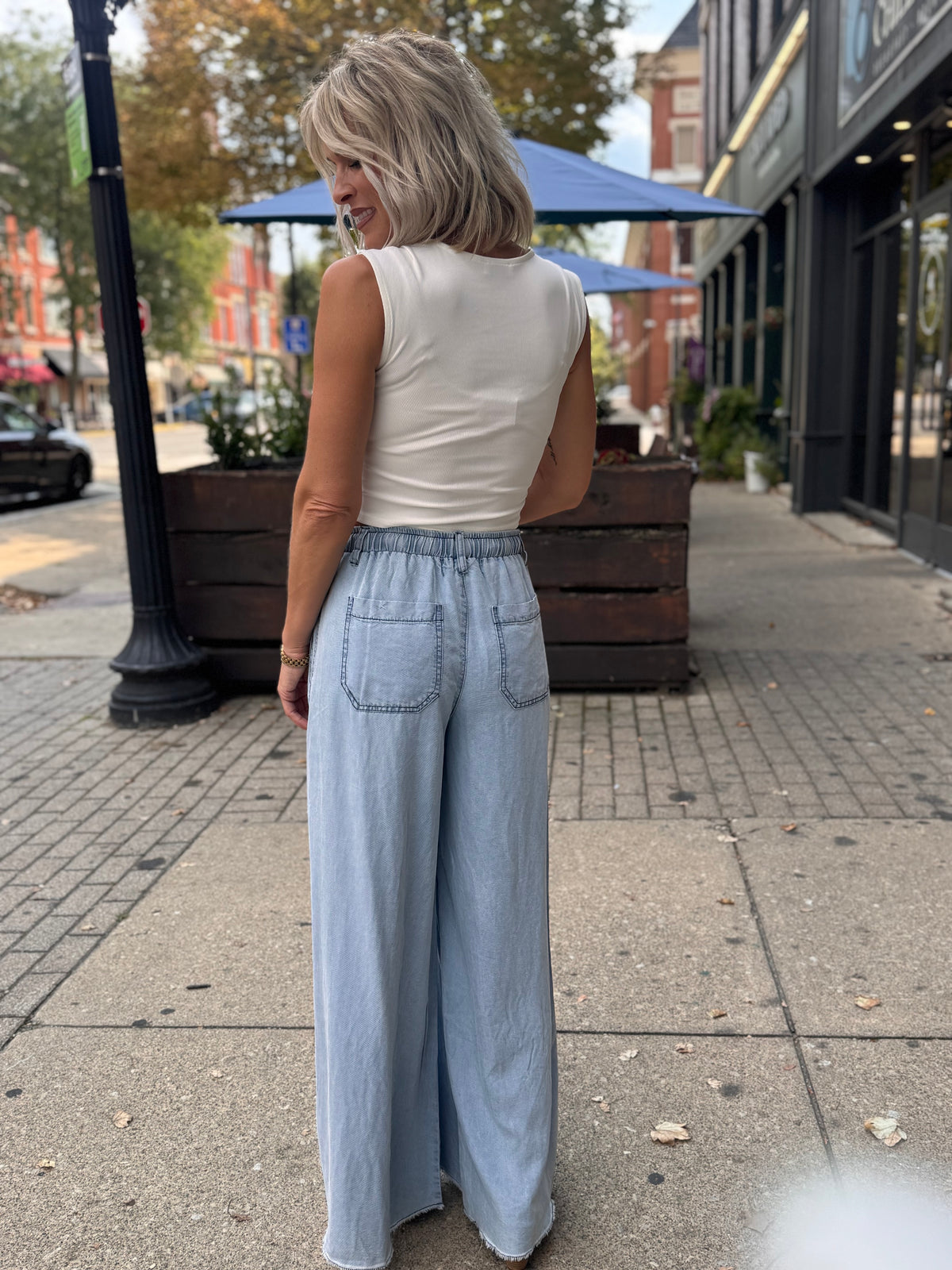 Tencel Denim Wide Leg