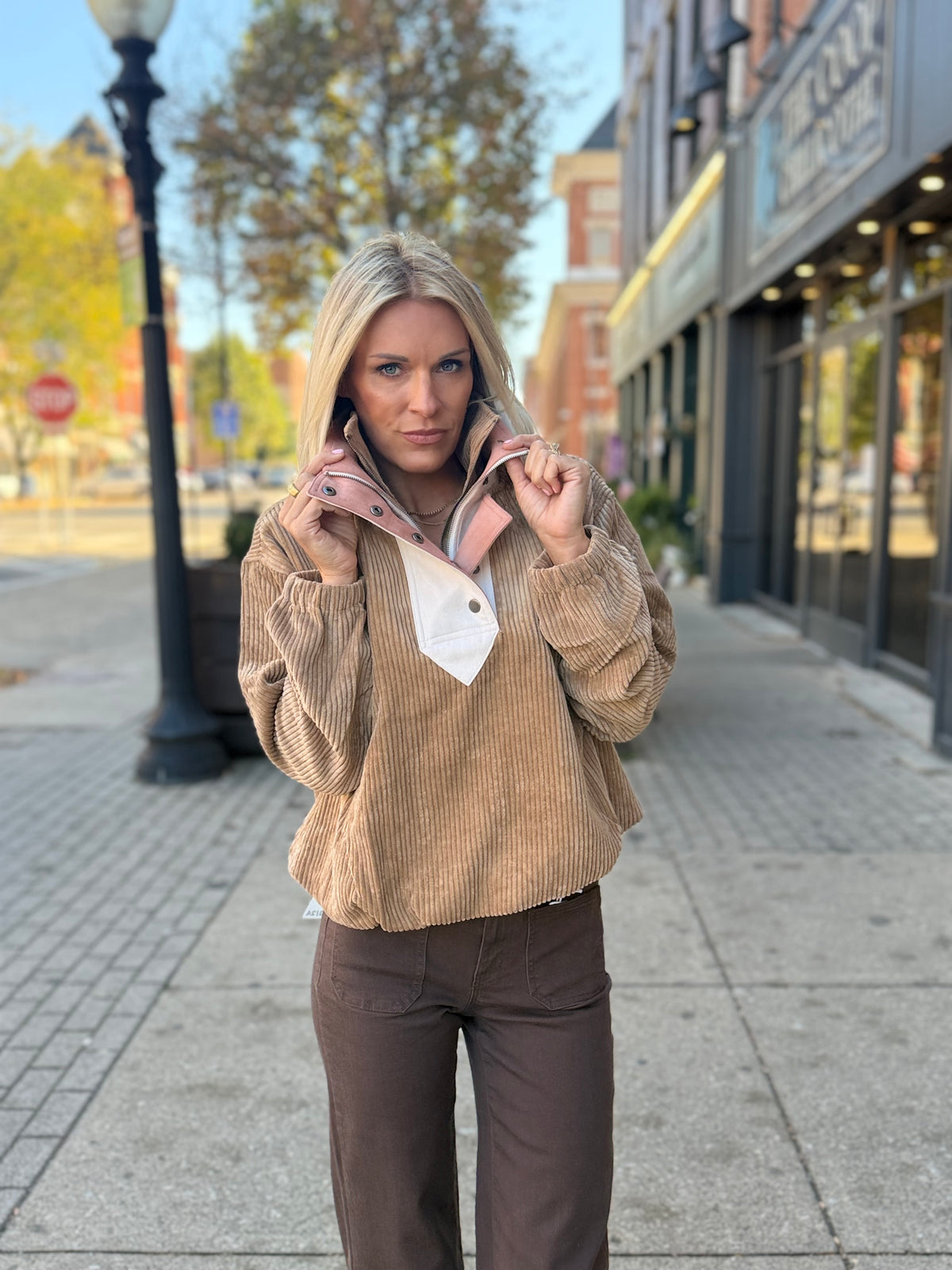 Bulky Corduroy Pullover