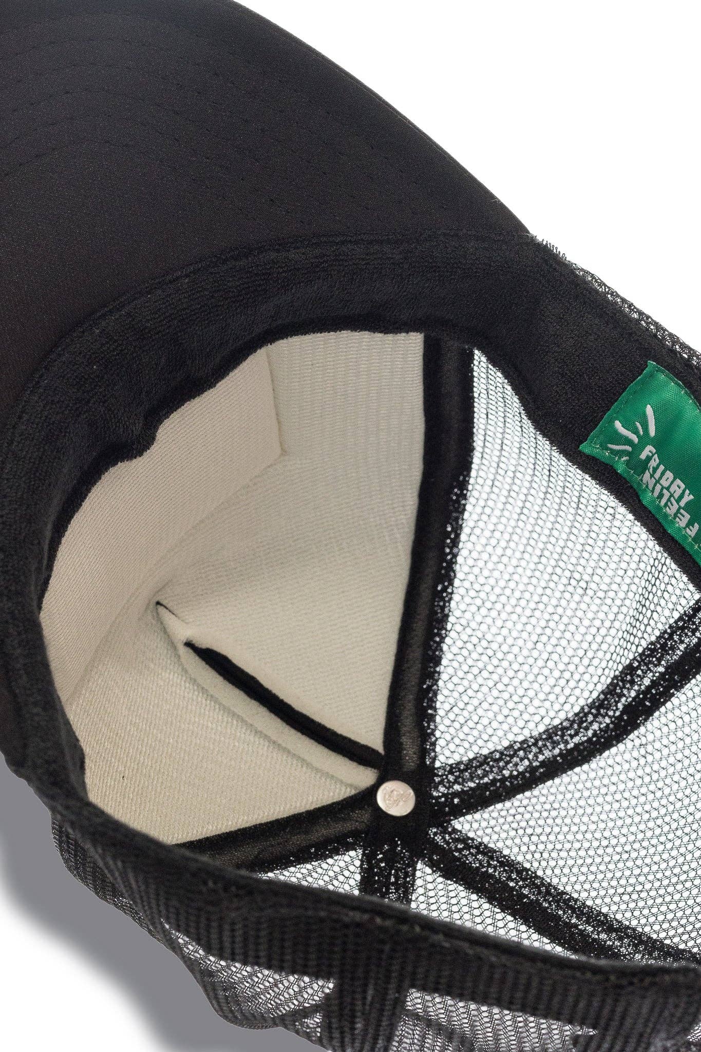 Main Character Energy Trucker Hat in Black