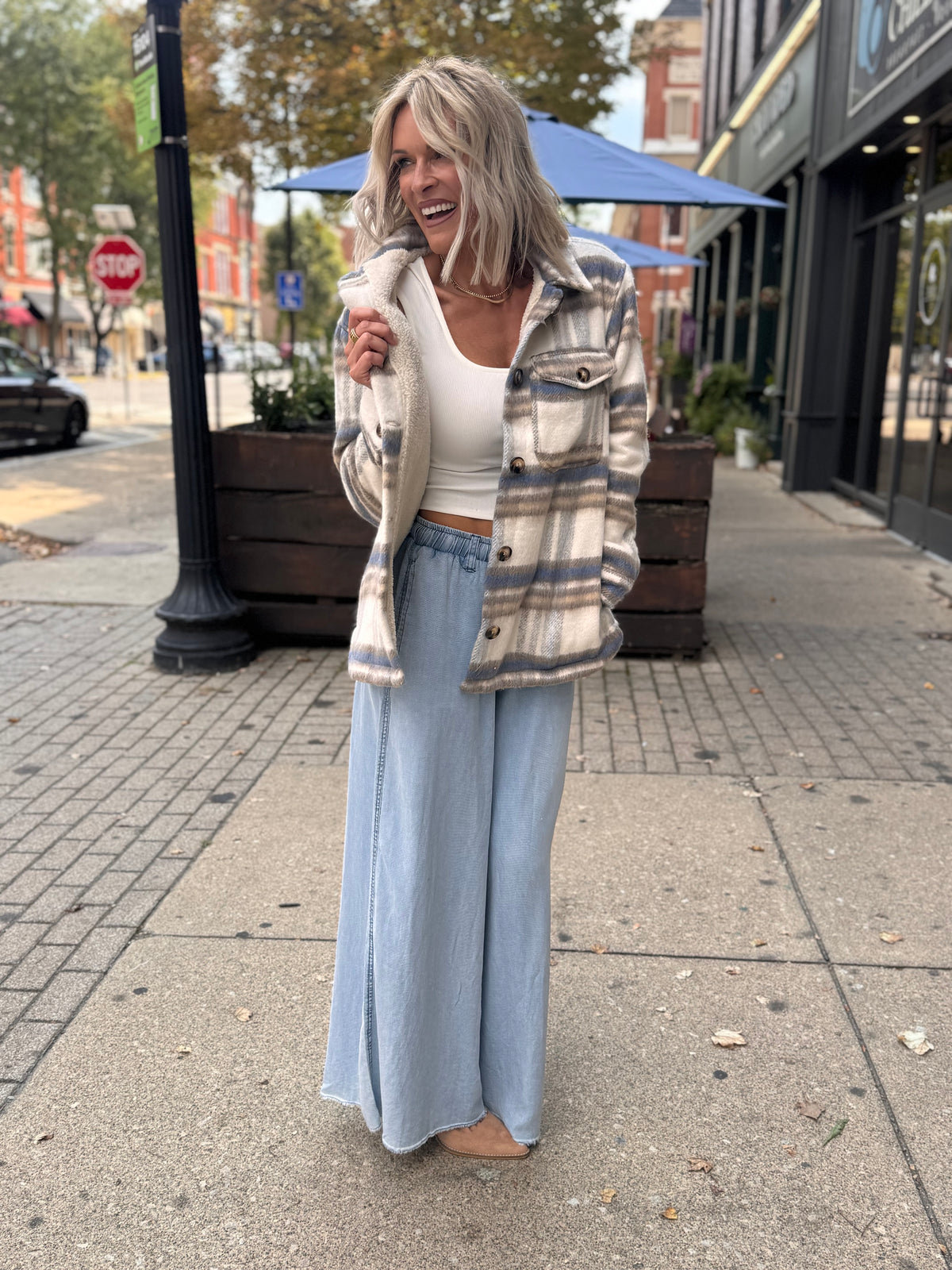 My Plaid Sherpa Shacket