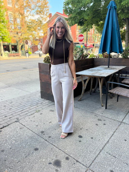 Reversible Funnel Neck Top