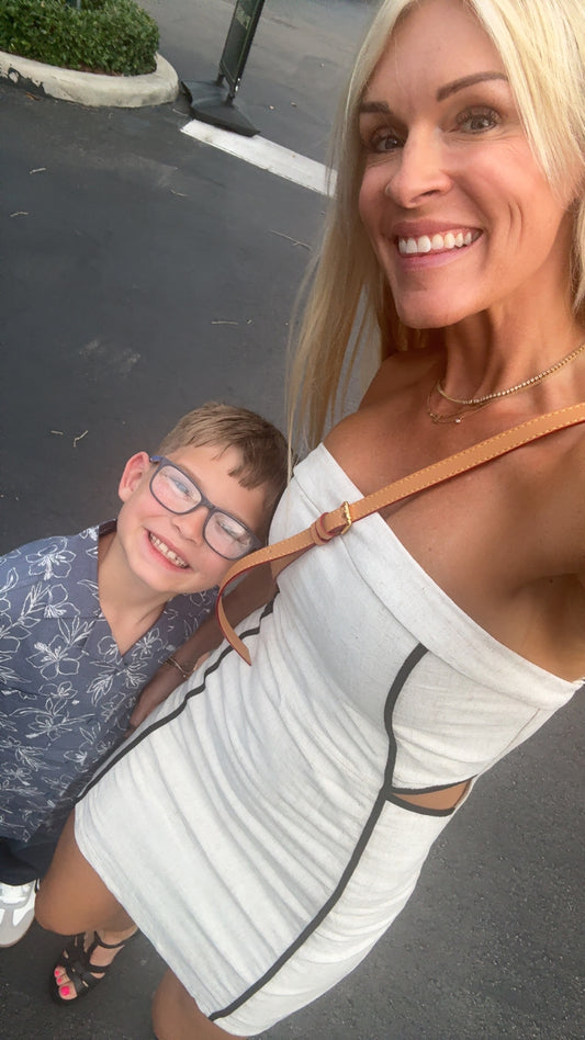 Sand Linen Mini Dress