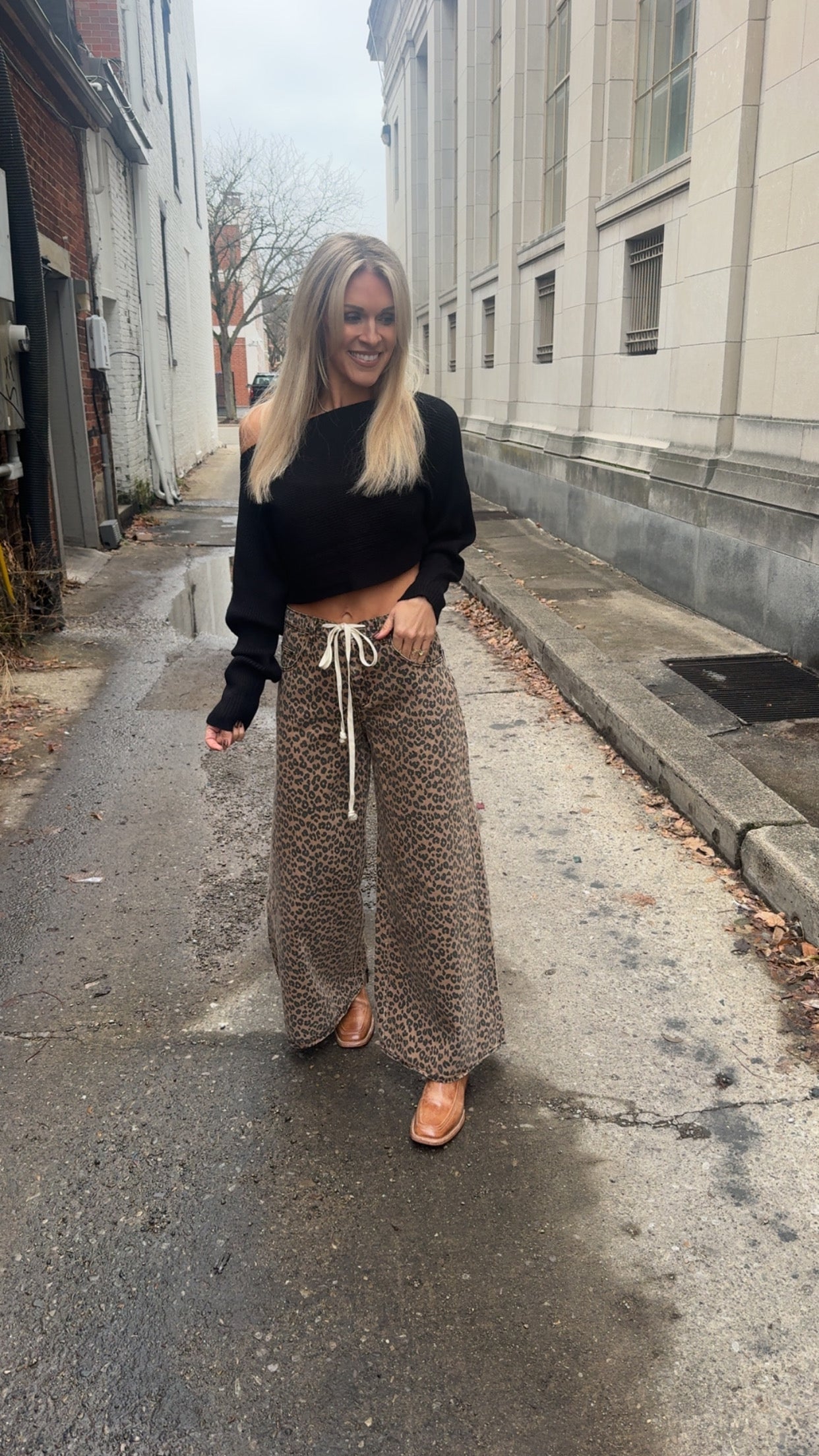 Leopard Print Wide Leg