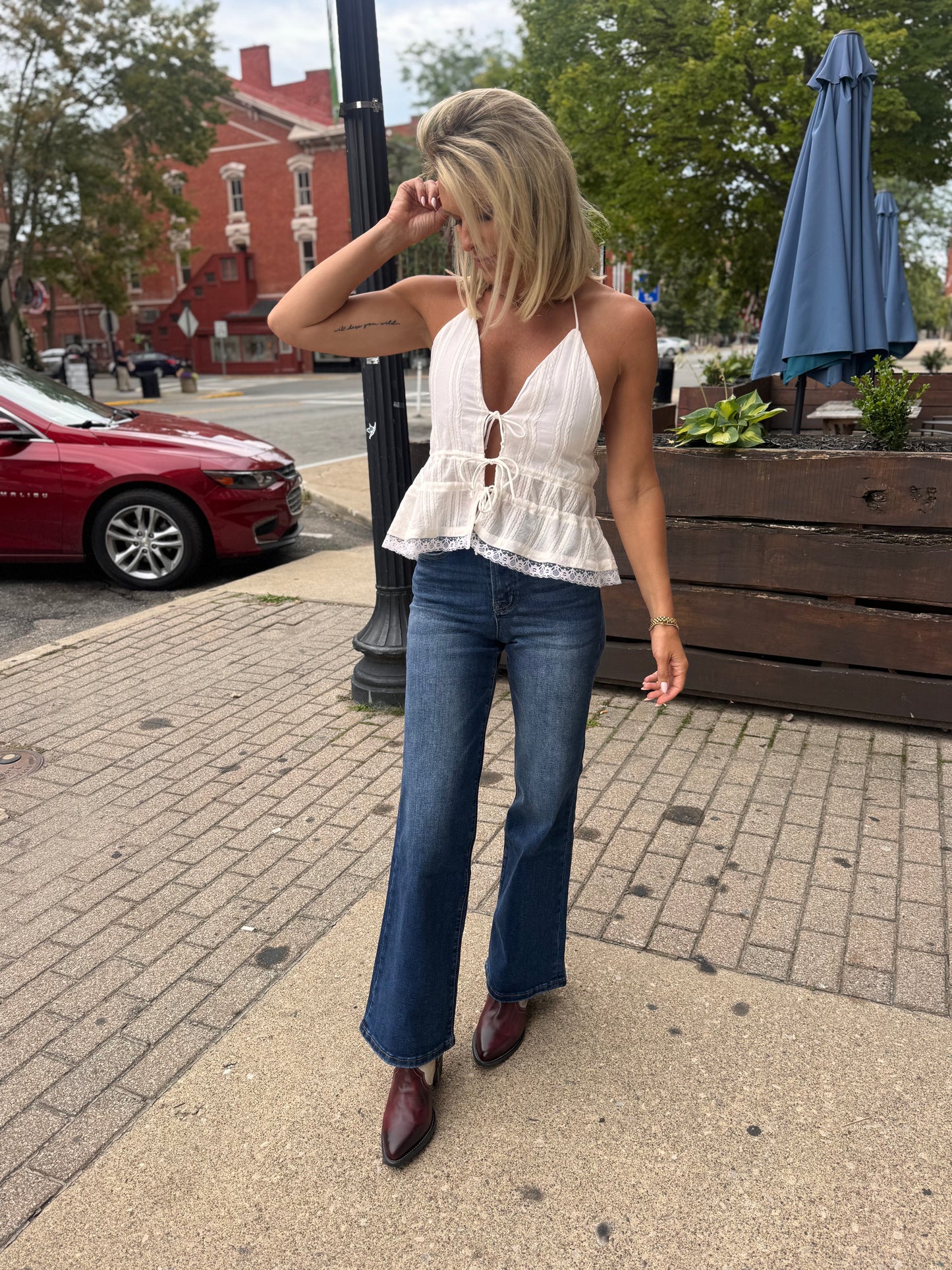 White Concert Halter