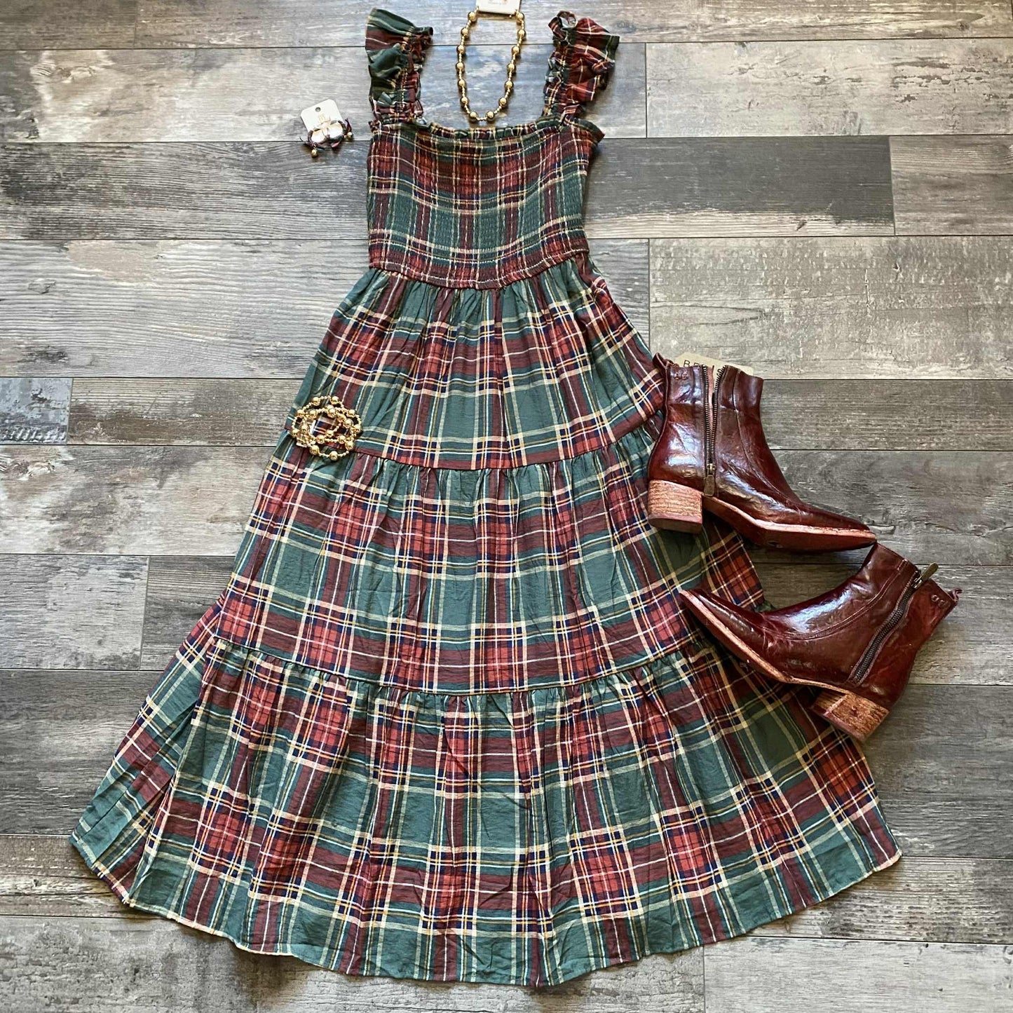 Holiday Plaid Dress