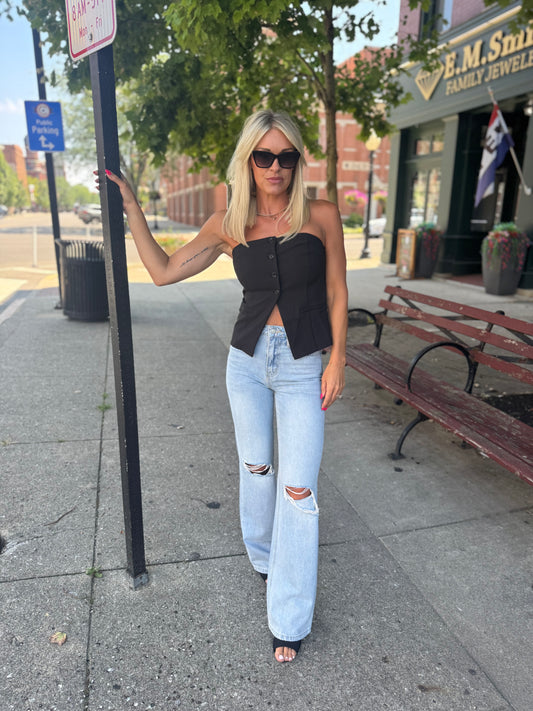 Leslie Wide Leg Denim