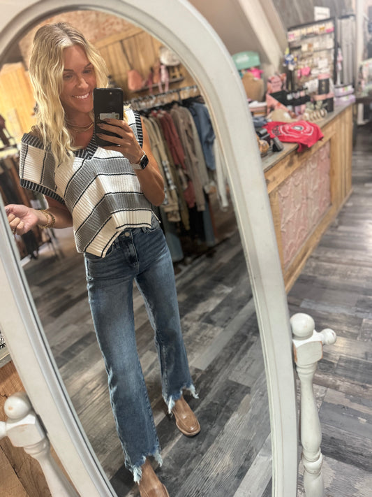 Frayed Bottom Denim