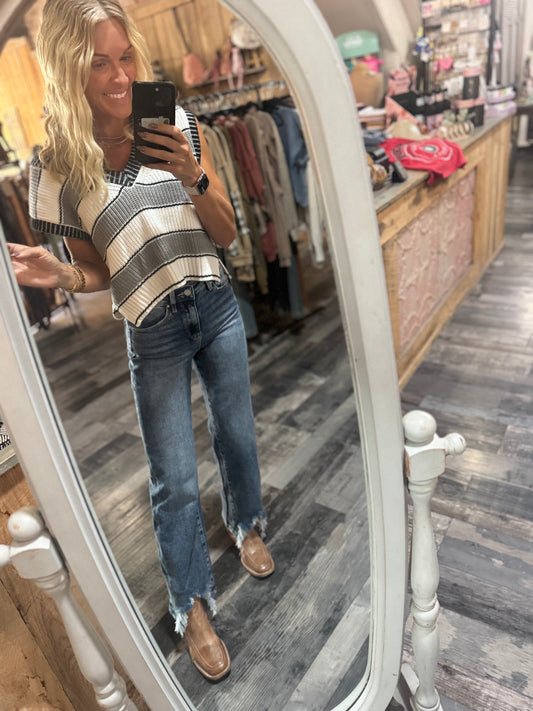 Frayed Bottom Denim