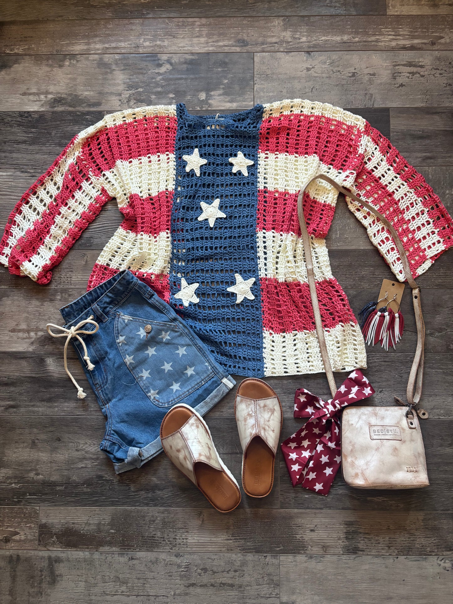 Merica Themed Drawstring Short