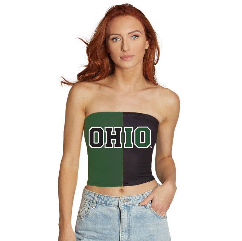 Ohio Bobcats Two Tone Tube Top