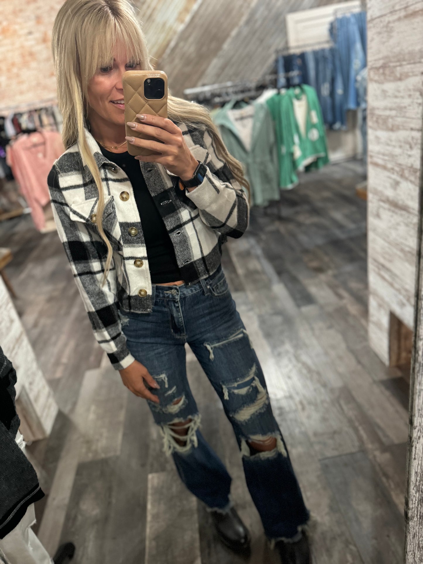 Addy's Crop Flannel