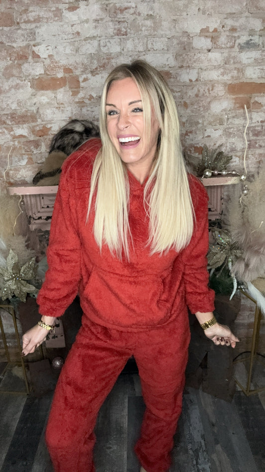 Cozy Teddy Fleece Pj Set