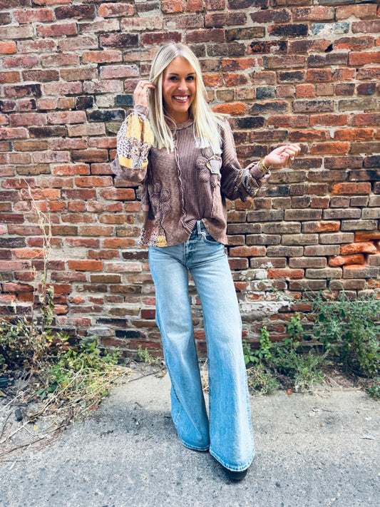 Flower Patched Color Block